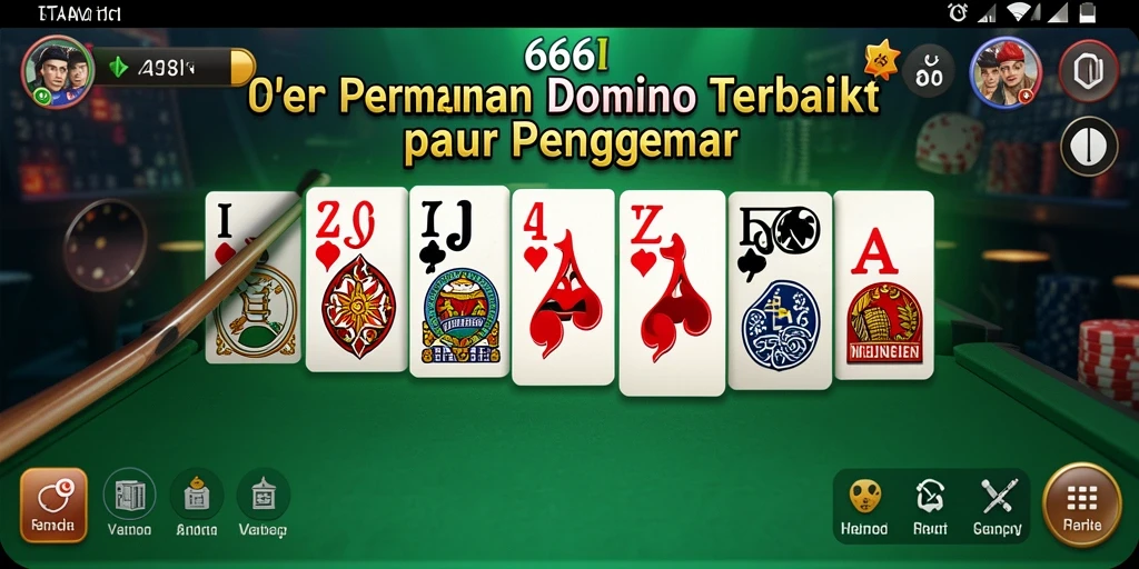 Screenshot gameplay 666I menampilkan pertandingan Domino yang seru.