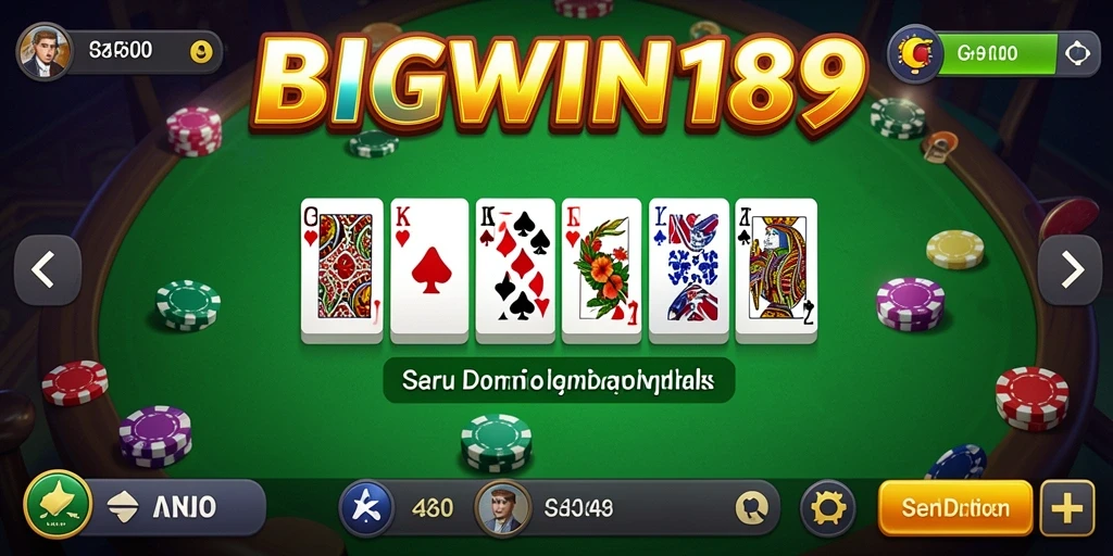Tampilan gameplay domino yang seru dan interaktif