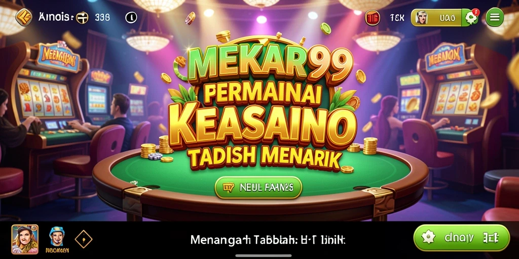 Screenshot utama <strong>MEKAR99</strong> menampilkan serunya bermain kasino.