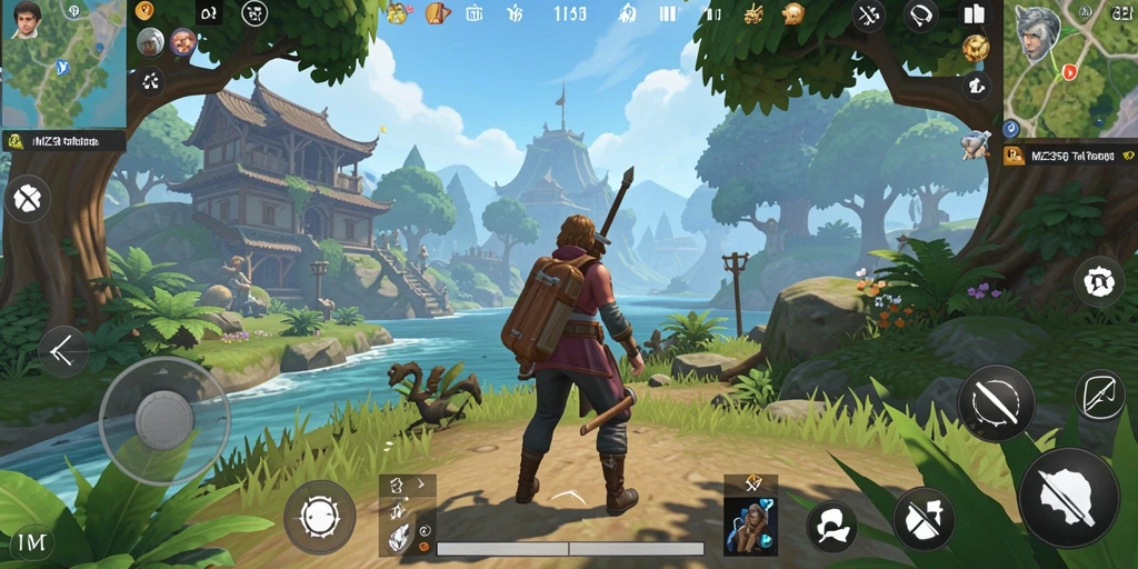 Gameplay MZ356 menampilkan dunia terbuka yang luas dan penuh petualangan.