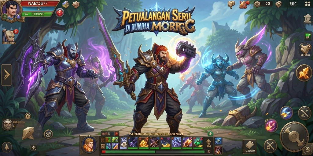 Tampilan gameplay seru di dunia NABOB77 yang penuh petualangan.