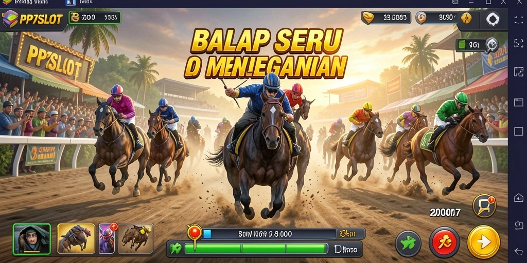Tangkapan layar utama PP7SLOT menampilkan balapan seru di jalanan yang menantang.