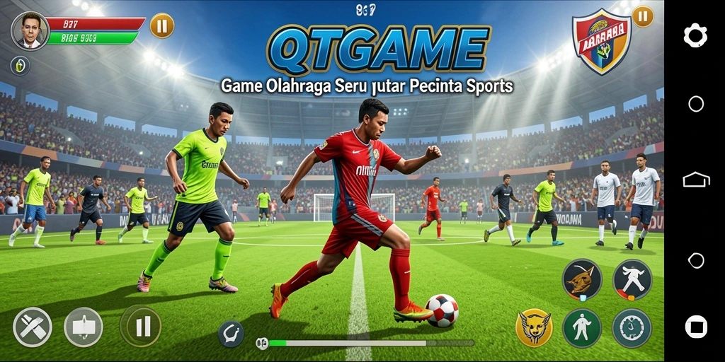 Tampilan gameplay seru dari QTGAME yang mengajak Anda berkompetisi.
