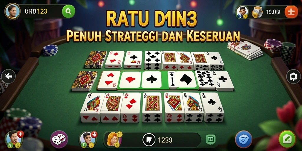 Screenshot gameplay RATU123 menampilkan aksi seru permainan Domino.