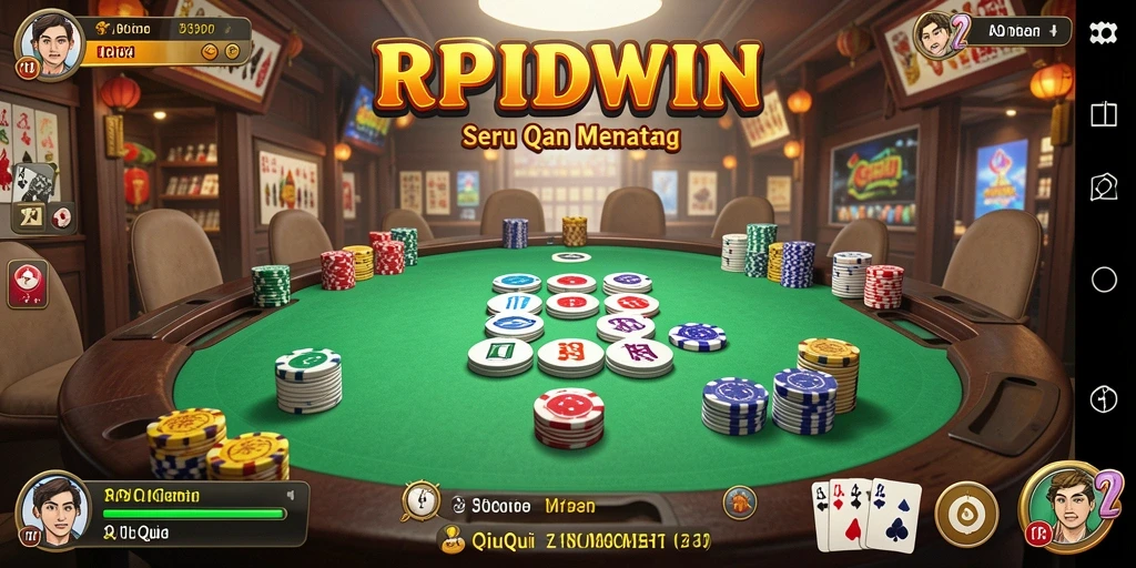 Tampilan gameplay seru dari RPIDWIN yang menampilkan momen menarik dalam QiuQiu.