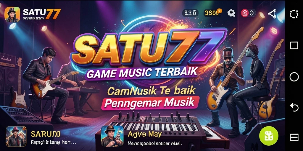 Tampilan gameplay menantang di SATU77 dengan irama musik yang mengasyikkan.