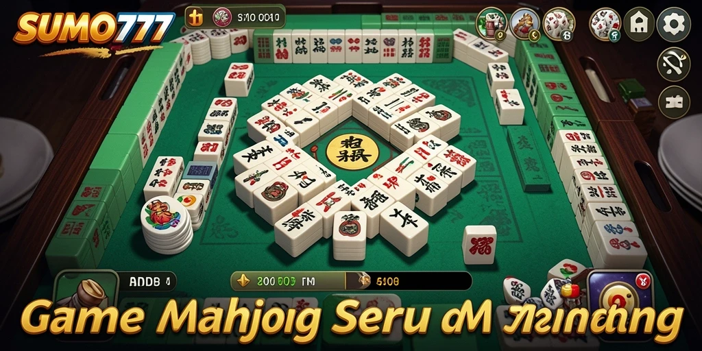 Tampilan game Mahjong SUMO777 yang seru dan mendebarkan.