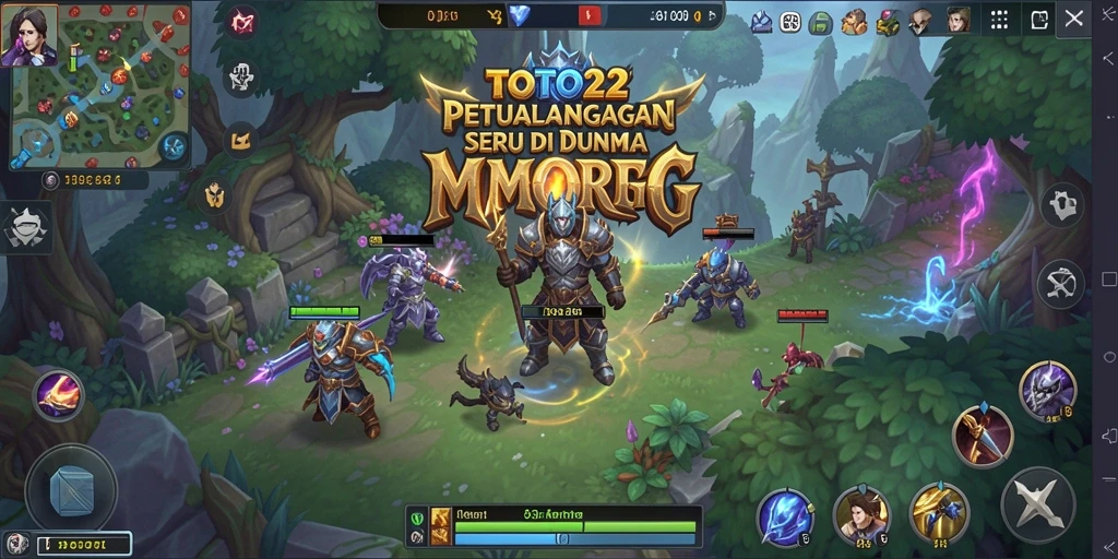 Screenshot utama TOTO22 menampilkan aksi seru dalam dunia MMORPG.